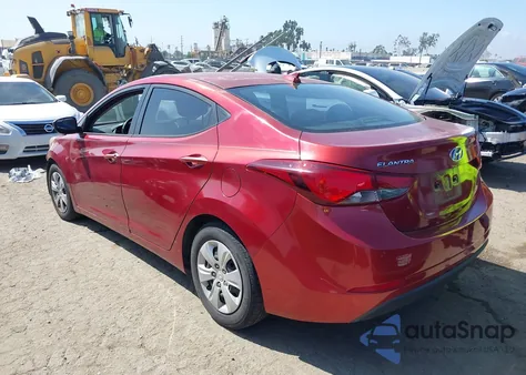2016 Hyundai Elantra Se из США, поврежденный, VIN 5NPDH4AE2GH765770